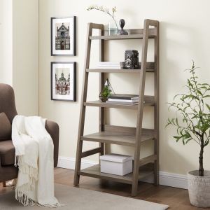 Linon Home Decor - Tracey Ladder Bookcase - 69336GRY01U