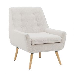 Linon Home Decor - Trelis Chair, Sherpa - CH129FUR01U