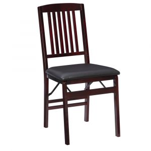 Linon Home Decor - Triena 18 In Mission Back Folding Chair (Set of 2) - 01825ESP-02-AS-U