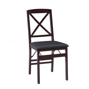 Linon Home Decor - Triena 18 In X Back Folding Chair (Set of 2) - 01826ESP-02-AS-U