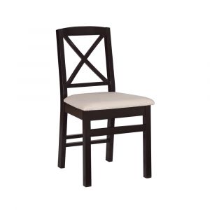 Linon Home Decor - Triena X Back Dining Chair Black (Set of 2) - CH145BLK02U
