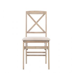 Linon Home Decor - Triena X Back Folding Chairs Grey Wash (Set of 2) - FD37GWASH02ASU