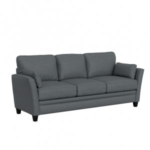 Living Essentials by Hillsdale - Grant River Upholstered Sofa with 2 Pillows, Gray - 9036-912