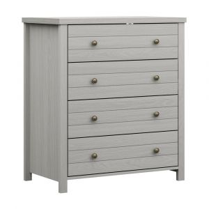 Living Essentials by Hillsdale - Harmony Wood 4 Drawer Chest, Gray - 5269-784