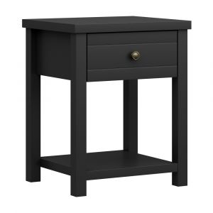 Living Essentials by Hillsdale - Harmony Wood Accent Table, Matte Black - 5402-880
