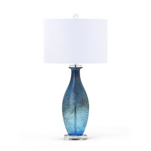 Lux Lighting - Everly 30 Blue tone Art Glass w/Crystal Base, (Set of 2) - LUX-041505-BLUE