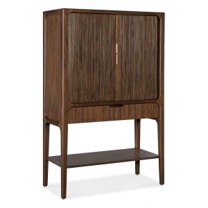 M Furnishings - Archer Tambour Cabinet - Chestnut - M22-50330-85