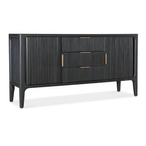 M Furnishings - Archer Tambour Sideboard - Black - M22-85410-99