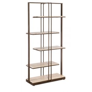 M Furnishings - Granger Stone & Metal Etagere - M24-50350-00