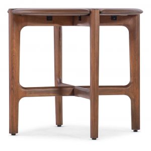 M Furnishings - Harlow Round Side Table - Chestnut - M03-80116-85