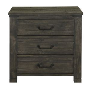 Magnussen - Abington 3 Drawer Nightstand in Weathered Charcoal - B3804-01