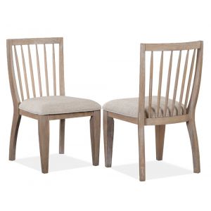 Magnussen - Ainsley Dining Side Chair with Upholstered Seat in Cerused Khaki - (Set of 2) - D5333-62
