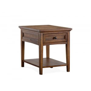 Magnussen - Bay Creek Rectangular End Table in Toasted Nutmeg - T4398-03