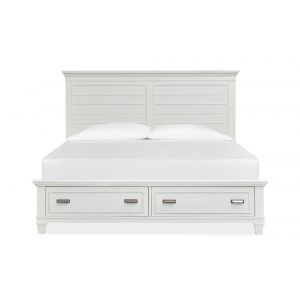 Magnussen - Charleston Complete King Panel Storage Bed - White - B5611-65WH