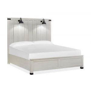 Magnussen - Harper Springs Complete King Panel Bed in Silo White - B5321-64
