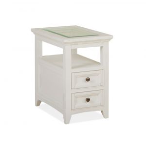Magnussen - Heron Cove Chairside End Table in Chalk White - T4400-10