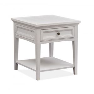 Magnussen - Heron Cove Rectangular End Table in Chalk White - T4400-03