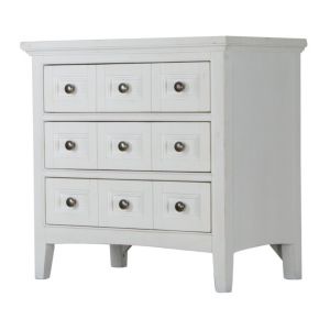 Magnussen - Heron Cove Relaxed Traditional Chalk White Three Drawer Nightstand - B4400-01