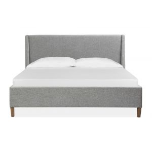 Magnussen - Lindon Complete Queen Grey Upholstered Island Bed - B5570-50G