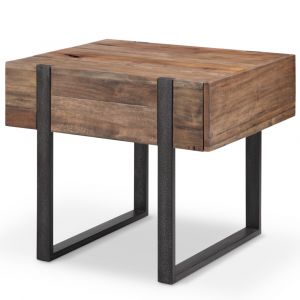 Magnussen - Prescott Modern Reclaimed Wood Rectangular End Table in Rustic Honey - T4344-03