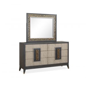 Magnussen - Ryker Double Drawer Dresser and Landscape Mirror in Nocturn Black and Coventry Grey - B5013-22_40