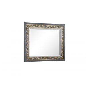Magnussen - Ryker Landscape Mirror in Nocturn Black and Coventry Grey - B5013-40