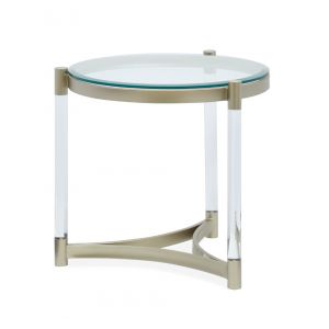 Magnussen - Silas Round End Table in Platinum - T4984-05