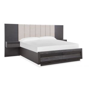 Magnussen - Wentworth Village Complete Cal. King Wall Upholstered Bed w/Storage Footboard - B4995-70G