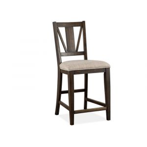 Magnussen- Westley Falls - Wood Counter Chair w/Upholstered Seat (Set of 2) KD -D4399-82