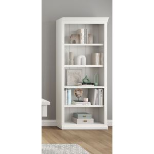 Martin Furniture - Abby - Modern Wood Open Bookcase Fully Assembled, White  - IMAY3278