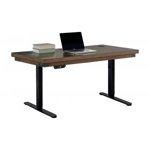 Martin Furniture - Addison Rustic Electric Sit/Stand Desk, Brown - IMAD384T-kit