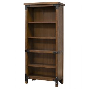 Martin Furniture - Addison Rustic Open Bookcase, Brown - IMAD3472