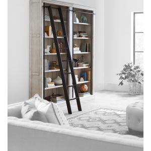 Martin Furniture - Avondale 8' Tall Bookcase Wall With Ladder Set, White - AE4094WKIT2PC