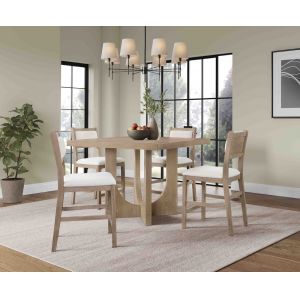 Martin Furniture - Canyon Drive - Modern Wood  Counter Height Kitchen Table with Four Chairs, Light Brown - IMCD4848KIT5