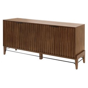 Martin Furniture - Delray - Mid-century Modern Console/Credenza, Office Console, Accent Credenza, Brown - IMDY370