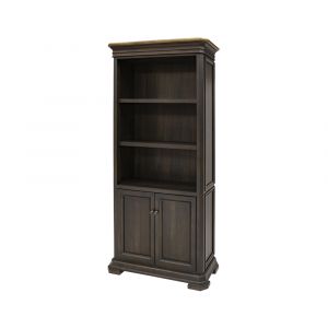 Martin Furniture - Sonoma Executive Bookcase With Doors, Fully Assembled, Brown - IMSA3678D