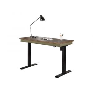 Martin Furniture - Soho Farmhouse Electric Sit/Stand Desk, Green - IMFT384TG-Kit