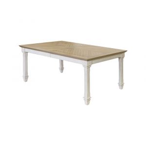 Martin Furniture - Hartford - Traditional Wood Kitchen Extension Dining Table, White - IMHF7242C