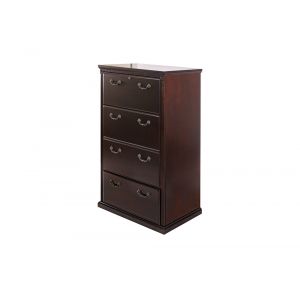 Martin Furniture - Huntington Club Four Drawer Lateral File Cabinet, Cherry - HCR454/D