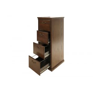 Martin Furniture - Huntington Oxford Four Drawer File Cabinet, Brown - HO204/B