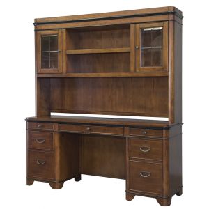 Martin Furniture - Kensington Credenza and Hutch, Brown - IMKE680_682