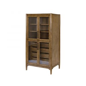 Martin Furniture - Lachlan - Modern Wood Display Cabinet, Dining Storage, Bookcase, Fully Assembled, Brown - IMLN4072