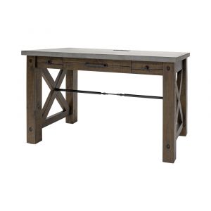 Martin Furniture - Jasper Rustic Writing Desk, Brown With Concrete Top - IMJA384