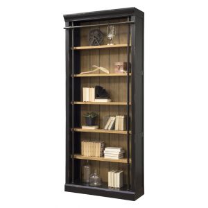 Martin Furniture - Toulouse 8' Tall Wood Bookcase, Fully Assembled, Black - IMTE4094
