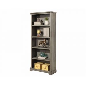 Martin Furniture - Soho Traditional Open Wood Bookcase, Gray - IMHT3072