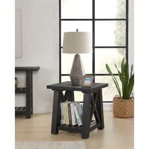 Martin Svensson Home -  Bolton Solid Wood End Table, Black Stain - 840132