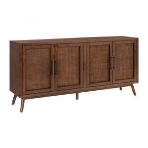 Martin Svensson Home - Classic Mid-Century Modern 4-Door Cinnamon Brown TV Stand - 909444