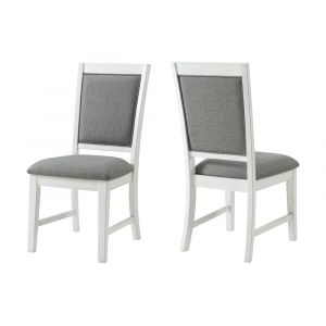 Martin Svensson Home - Del Mar Dining Room Chair (Set of 2) Antique White and Grey Linen - 5202933