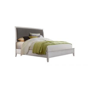 Martin Svensson Home -  Del Mar Queen Bed, White with Grey Linen - 68029A