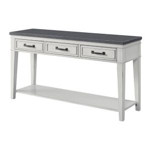 Martin Svensson Home -  Del Mar Sofa Console Table, Antique White and Grey - 810149